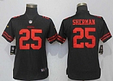 Women Nike 49ers 25 Richard Sherman Black Vapor Untouchable Limited Jersey,baseball caps,new era cap wholesale,wholesale hats