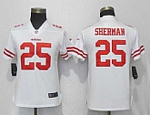 Women Nike 49ers 25 Richard Sherman White Vapor Untouchable Limited Jersey,baseball caps,new era cap wholesale,wholesale hats