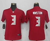 Women Nike Buccaneers 3 Jameis Winston Red Color Rush Limited Jersey,baseball caps,new era cap wholesale,wholesale hats