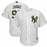 Yankees 99 Aaron Judge White 2018 Memorial Day Cool Base Jersey,baseball caps,new era cap wholesale,wholesale hats