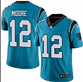 Youth Nike Carolina Panthers #12 DJ Moore Blue NFL Vapor Untouchable Player Limited Jersey