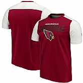 Arizona Cardinals NFL Pro Line by Fanatics Branded Iconic Color Blocked T-Shirt Cardinal White,baseball caps,new era cap wholesale,wholesale hats