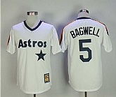 Astros 5 Jeff Bagwell White Cooperstown Collection Baseball Jerseys,baseball caps,new era cap wholesale,wholesale hats