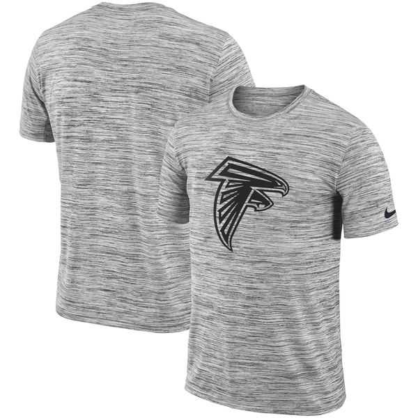 Atlanta Falcons Heathered Black Sideline Legend Velocity Travel Performance Nike T-Shirt
