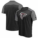Atlanta Falcons NFL Pro Line by Fanatics Branded Iconic Color Block T-Shirt Black Heathered Gray,baseball caps,new era cap wholesale,wholesale hats