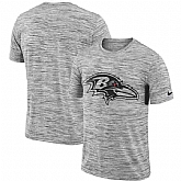 Baltimore Ravens Heathered Black Sideline Legend Velocity Travel Performance Nike T-Shirt,baseball caps,new era cap wholesale,wholesale hats