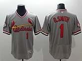 Cardinals 1 Ozzie Smith Grey Cooperstown Collection Flexbase Baseball Jerseys,baseball caps,new era cap wholesale,wholesale hats