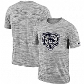 Chicago Bears Nike Heathered Black Sideline Legend Velocity Travel Performance T-Shirt,baseball caps,new era cap wholesale,wholesale hats