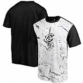 Cleveland Cavaliers Marble Sublimated T Shirt White Black,baseball caps,new era cap wholesale,wholesale hats