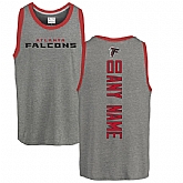 Customized Men's Atlanta Falcons NFL Pro Line by Fanatics Branded Personalized Backer Tri-Blend Tank Top - Ash,baseball caps,new era cap wholesale,wholesale hats