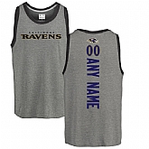 Customized Men's Baltimore Ravens NFL Pro Line by Fanatics Branded Personalized Backer Tri-Blend Tank Top - Ash,baseball caps,new era cap wholesale,wholesale hats