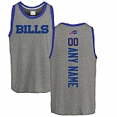 Customized Men's Buffalo Bills NFL Pro Line by Fanatics Branded Personalized Backer Tri-Blend Tank Top - Ash,baseball caps,new era cap wholesale,wholesale hats