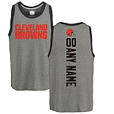 Customized Men's Cleveland Browns NFL Pro Line by Fanatics Branded Personalized Backer Tri-Blend Tank Top - Ash,baseball caps,new era cap wholesale,wholesale hats