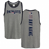 Customized Men's New England Patriots NFL Pro Line by Fanatics Branded Personalized Backer Tri-Blend Tank Top - Ash,baseball caps,new era cap wholesale,wholesale hats