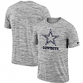 Dallas Cowboys Nike Heathered Black Sideline Legend Velocity Travel Performance T-Shirt,baseball caps,new era cap wholesale,wholesale hats