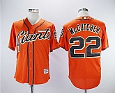 Giants 22 Andrew McCutchen Orange Cool Base Baseball Jerseys,baseball caps,new era cap wholesale,wholesale hats