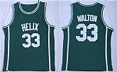 Helix High School 33 Bill Walton Green Basketball Stitched NBA Jersey,baseball caps,new era cap wholesale,wholesale hats