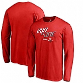 Houston Rockets Fanatics Branded 2018 NBA Playoffs Slogan Long Sleeve T-Shirt Red,baseball caps,new era cap wholesale,wholesale hats