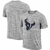Houston Texans Nike Heathered Black Sideline Legend Velocity Travel Performance T-Shirt,baseball caps,new era cap wholesale,wholesale hats