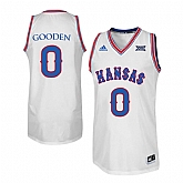 Kansas Jayhawks 0 Drew Gooden White Throwback College Basketball Jersey Dzhi,baseball caps,new era cap wholesale,wholesale hats