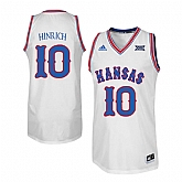 Kansas Jayhawks 10 Kirk Hinrich White Throwback College Basketball Jersey Dzhi,baseball caps,new era cap wholesale,wholesale hats