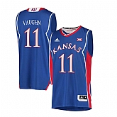 Kansas Jayhawks 11 Jacque Vaughn Blue Throwback College Basketball Jersey Dzhi,baseball caps,new era cap wholesale,wholesale hats