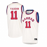 Kansas Jayhawks 11 Jacque Vaughn Cream Throwback College Basketball Jersey Dzhi,baseball caps,new era cap wholesale,wholesale hats