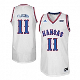 Kansas Jayhawks 11 Jacque Vaughn White Throwback College Basketball Jersey Dzhi,baseball caps,new era cap wholesale,wholesale hats