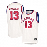 Kansas Jayhawks 13 Wilt Chamverlain Cream Throwback College Basketball Jersey Dzhi,baseball caps,new era cap wholesale,wholesale hats