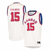 Kansas Jayhawks 15 Mario Chalmers Cream Throwback College Basketball Jersey Dzhi,baseball caps,new era cap wholesale,wholesale hats