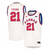 Kansas Jayhawks 21 Clay Young Cream Throwback College Basketball Jersey Dzhi,baseball caps,new era cap wholesale,wholesale hats