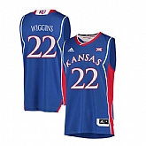 Kansas Jayhawks 22 Andrew Wiggins Blue Throwback College Basketball Jersey Dzhi,baseball caps,new era cap wholesale,wholesale hats