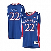 Kansas Jayhawks 22 Silvio De Sousa Blue Throwback College Basketball Jersey Dzhi,baseball caps,new era cap wholesale,wholesale hats