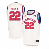 Kansas Jayhawks 22 Silvio De Sousa Cream Throwback College Basketball Jersey Dzhi,baseball caps,new era cap wholesale,wholesale hats