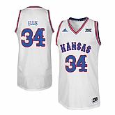 Kansas Jayhawks 34 Perry Ellis White Throwback College Basketball Jersey Dzhi,baseball caps,new era cap wholesale,wholesale hats