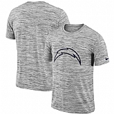 Los Angeles Chargers Nike Heathered Black Sideline Legend Velocity Travel Performance T-Shirt,baseball caps,new era cap wholesale,wholesale hats