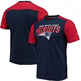New England Patriots NFL Pro Line by Fanatics Branded Iconic Color Blocked T-Shirt Navy Red,baseball caps,new era cap wholesale,wholesale hats