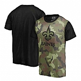 New Orleans Saints Camo Blast Sublimated NFL Pro Line by Fanatics Branded T-Shirt,baseball caps,new era cap wholesale,wholesale hats