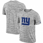New York Giants Heathered Black Sideline Legend Velocity Travel Performance Nike T-Shirt,baseball caps,new era cap wholesale,wholesale hats