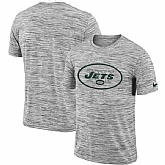 New York Jets Nike Heathered Black Sideline Legend Velocity Travel Performance T-Shirt,baseball caps,new era cap wholesale,wholesale hats