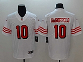 Nike 49ers 10 Jimmy Garoppolo White Color Rush Vapor Untouchable Limited Jersey,baseball caps,new era cap wholesale,wholesale hats