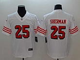 Nike 49ers 25 Richard Sherman White Color Rush Vapor Untouchable Limited Jersey,baseball caps,new era cap wholesale,wholesale hats