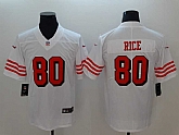 Nike 49ers 80 Jerry Rice White Color Rush Vapor Untouchable Limited Jersey,baseball caps,new era cap wholesale,wholesale hats