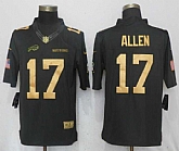 Nike Bills 17 Josh Allen Anthracite Gold Salute To Service Limited Jersey,baseball caps,new era cap wholesale,wholesale hats