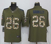 Nike Giants 26 Saquon Barkleyn Olive Salute To Service Limited Jersey,baseball caps,new era cap wholesale,wholesale hats