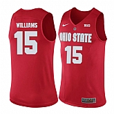 Ohio State Buckeyes 15 Kam Williams Red College Basketball Jersey Dzhi,baseball caps,new era cap wholesale,wholesale hats