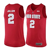 Ohio State Buckeyes 2 Mussa Jallow Red College Basketball Jersey Dzhi