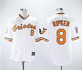 Orioles 8 Cal Ripken Jr White 1989 Throwback Baseball Jerseys,baseball caps,new era cap wholesale,wholesale hats