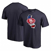 San Francisco 49ers Navy NFL Pro Line by Fanatics Branded Banner State T Shirt,baseball caps,new era cap wholesale,wholesale hats