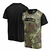 Seattle Seahawks Camo Blast Sublimated NFL Pro Line by Fanatics Branded T-Shirt,baseball caps,new era cap wholesale,wholesale hats